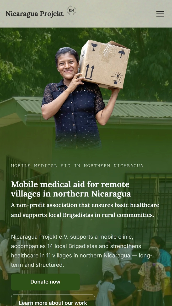 Скріншот nicaragua-projekt.org